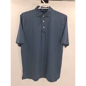 Stitch Double Dot AOP Mens Large Golf Polo Shirt